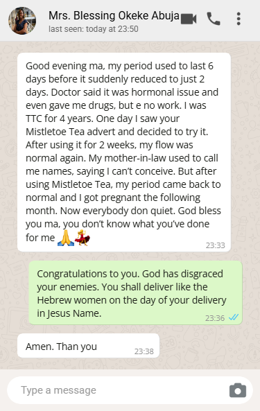 Blessing Okeke Abuja testimonial