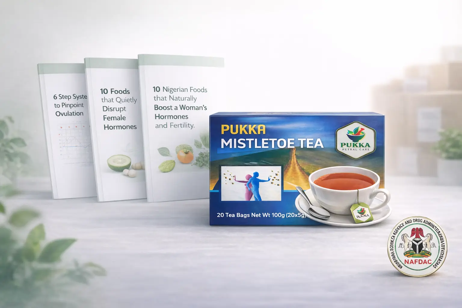 Woman with herbal tea